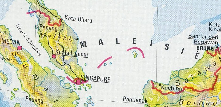 Landkaart Singapore